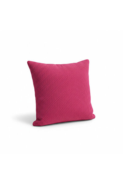 Tohfa Luxe Pink Hand-Pleated Velvet Cushion with Filler – 45x45 cm Decorative...