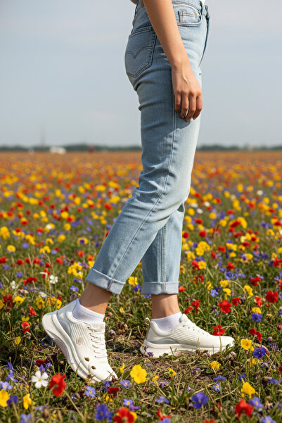 lumberjack CS-1993 Off-White Γυναικεία Άνετα Καθημερινά Αθλητικά Παπούτσια