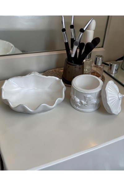 magnocandles Θήκη για στρείδια και καρουζέλ, μαργαριταρένια / Οργανωτής / Κου...