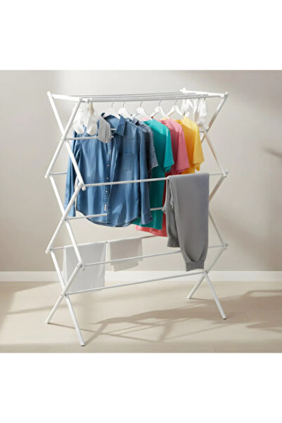 OEM Πτυσσόμενη Κάθετη Απλώστρα Ρούχων, από Ανθεκτικό Ατσάλι, Συμπαγής Σχεδιασμός