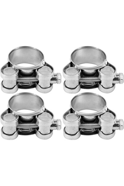 Vorel Set de 4 cleme cu șurub, Vorel, W1, 19-21 x 18 mm, Argintiu