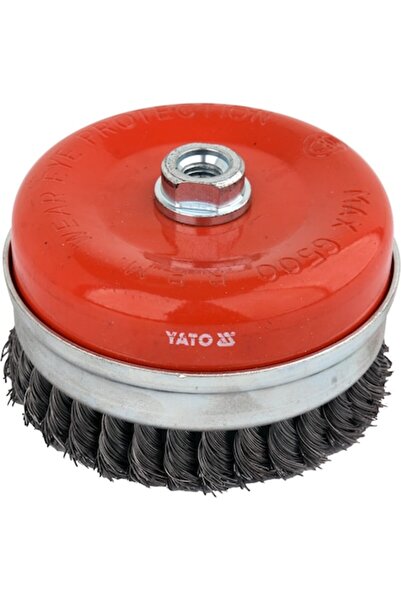yato Perie pentru lustruire suprafețe metalice, Yato, 125 mm, Negru/Roșu