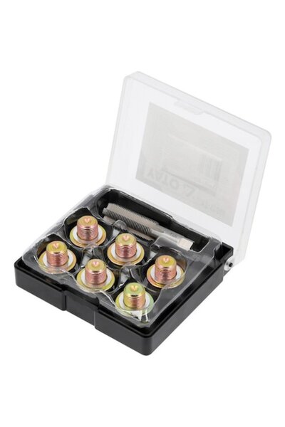 yato Set de reparații dop de golire ulei M14 x 1.25 mm, 7 piese