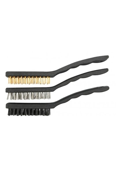 Vorel Set de 3 perii din plastic, oțel și alamă, 220 mm