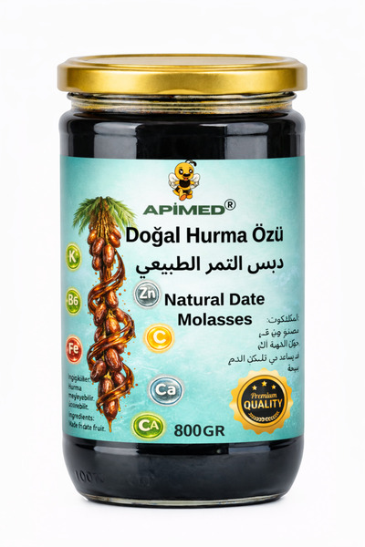 APİMED Natural Date Extract 800 Gr Additive-Free Date Molasses – Sugar-Free, ...
