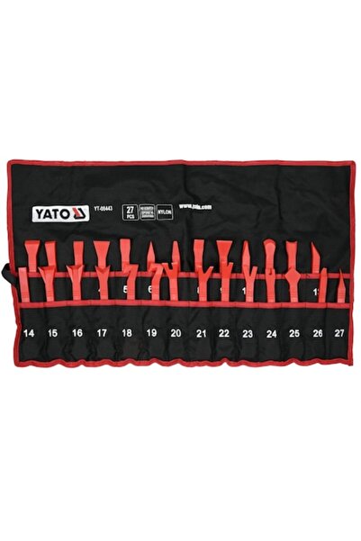 yato Kit pentru îndepărtarea tapițeriei YT-08443, 27 de piese, în cutie de tr...