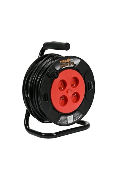 Vorel Prelungitor electric, 40 m, 4 prize, Tambur