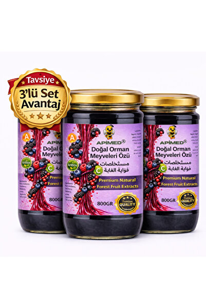 APİMED Natural & Additive-Free Forest Fruits Extract 3*800Gr Great Deal