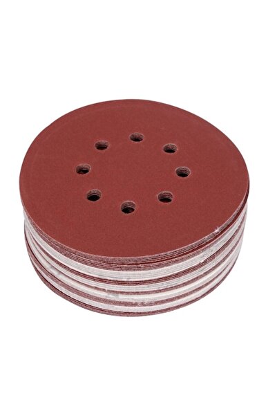 yato Set de 50 discuri abrazive, diametru 150 mm, 8 găuri, P240