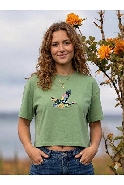 MUG collection Γυναικείο Crop T-shirt Μοντέλο Bird