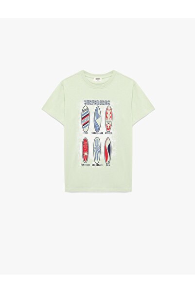 Koton Tricou imprimat cu mânecă scurtă din bumbac