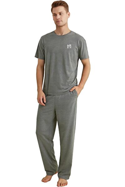 casme Mens Loungewear Sets Pajamas Set Top and Bottom Soft Sleepwear