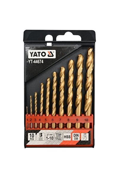 yato Set de 10 burghie, Yato, Pentru oțel, Multicolor