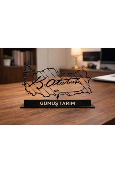GÜMÜŞ Masa üstü isimlik