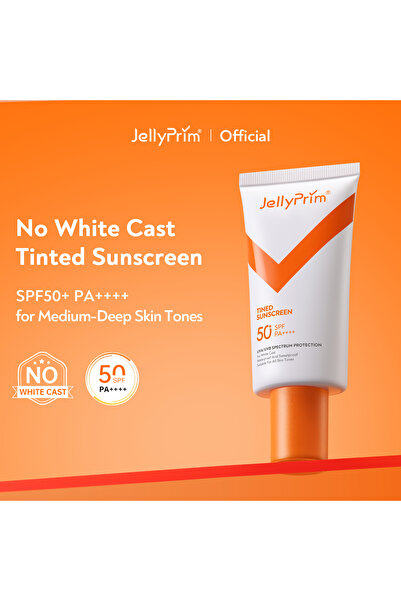 JellyPrim واقي شمس ملون 50+ PA++++ حماية من طيف UVA/UVB 50 جرام