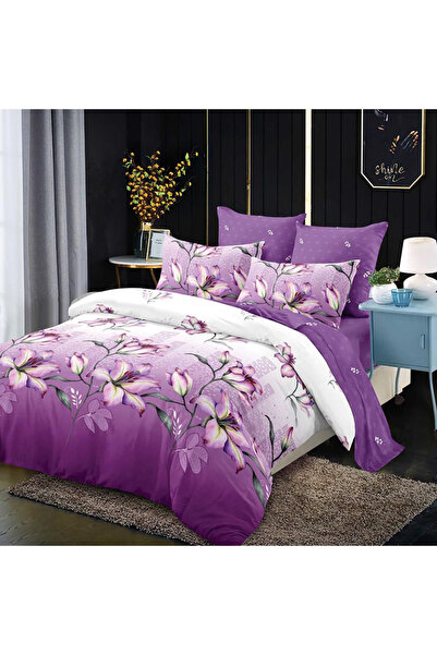 Pucioasa Lenjerie de pat cu elastic 180x200 pentru pat dublu Pucioasa, 6 pies...