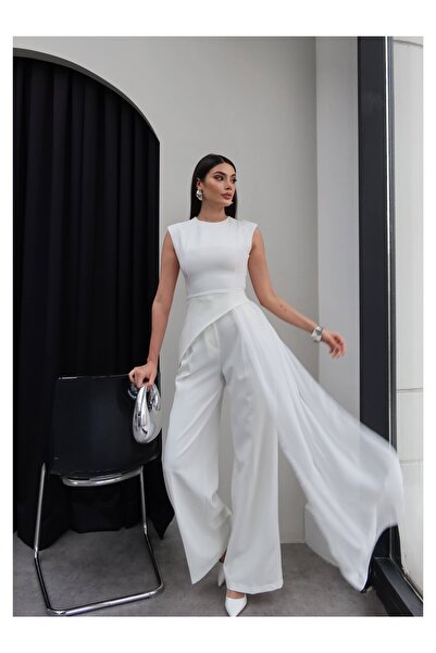 ESRAHELVACI Ασύμμετρο Σετ Δύο Τεμαχίων από Τούλι