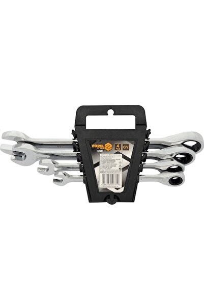 Vorel Set de 4 chei combinate cu clichet 10 - 19 mm