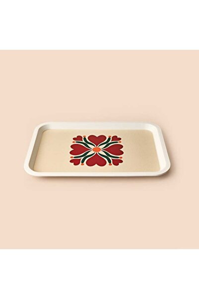 Evidea Kitchen Heart Tepsi - Renkli - 21x31 cm