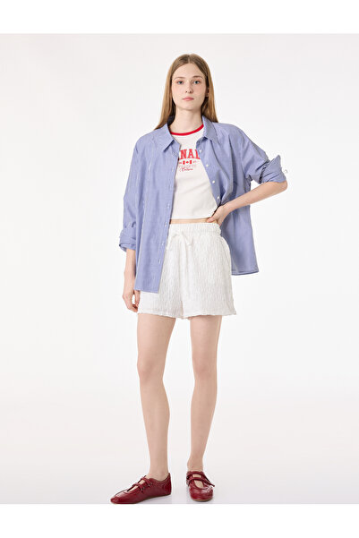 Koton Ψηλόμεσο μίνι σορτς με κορδόνια