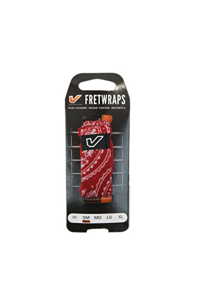 Gruv Gear Fw1-Bnr-Sm Fretwrap Red Bandana (Small) |   Compatible with 4-Strin...