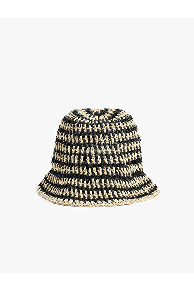 Koton Straw Bucket Hat