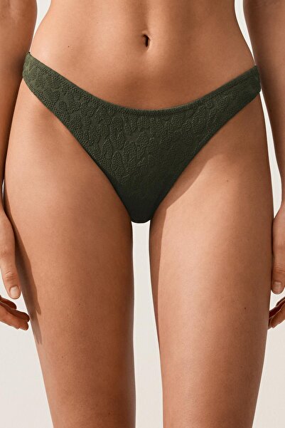 Oysho Leopar desenli U kesim Brezilya modeli bikini altı