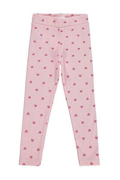 Civil Girls Κολάν με στάμπα καρδιάς για 6-9 ετών - Πούδρα