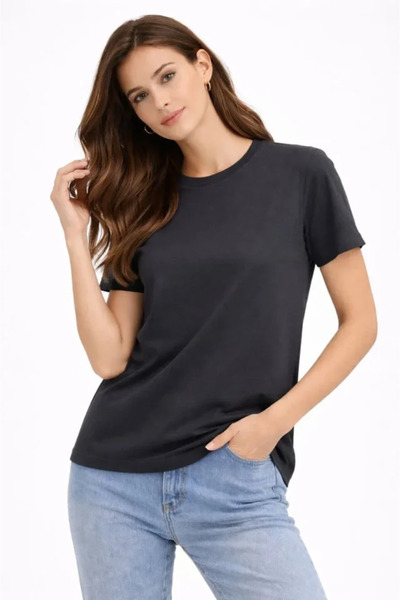 Wear Up Μπλουζάκι με λαιμόκοψη Crew Neck, κανονική εφαρμογή, βασικό βαμβακερό...