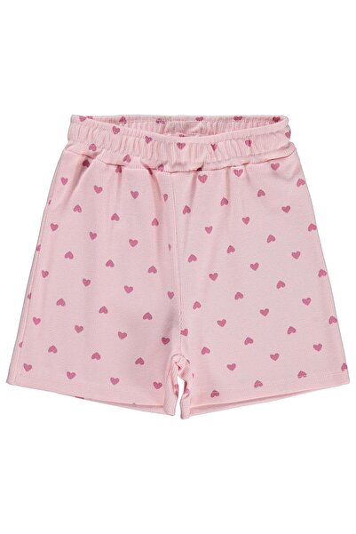 Civil Girls Σορτς με στάμπα καρδιάς για 6-9 ετών - Πούδρα