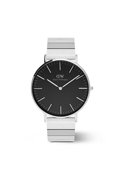 Daniel Wellington Classic Piano Link Onyx Silver