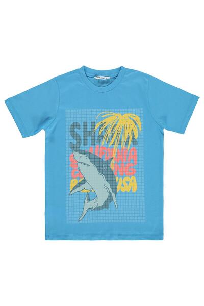 Civil Boys Μπλουζάκι Shark California για παιδιά 10-13 ετών - Μπλε