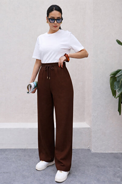 BayBayan ΓΥΝΑΙΚΕΙΟ ΠΑΝΤΕΛΟΝΙ ΠΑΛΑΖΟ ΛΙΚΡΑ ΜΕ ΨΗΛΗ ΜΕΣΗ ΚΑΙ ΔΑΝΤΕΛΕΣ