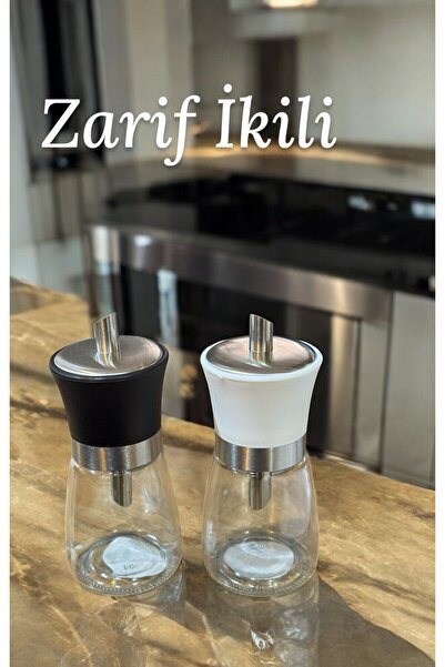 Empressco Dökmeli toz şekerlik - 2 li cam dökme toz şekerlik