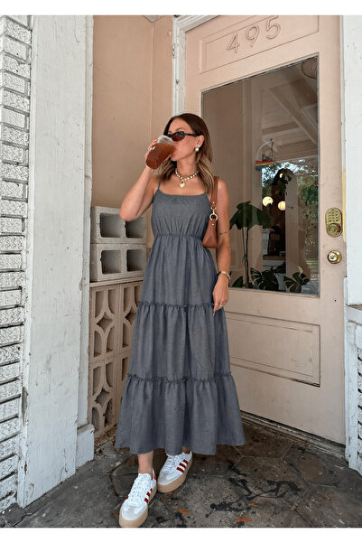 Markazzi Φόρεμα με λεπτές τιράντες και στρώσεις