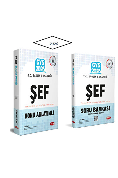 Data Yayınları T.C. Sağlık Bakanlığı GYS Şef Konu Anlatımlı+Soru 2026-2027