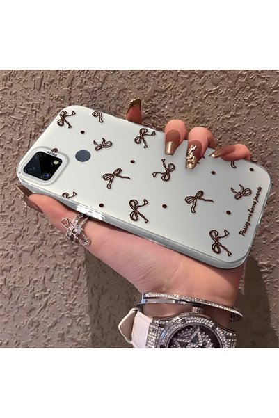 CHICASELUX حافظة متوافقة مع Realme C15/C25/C25S ذات جودة عالية وطباعة بني الل...