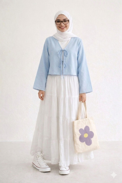 CNG MODA Μοντέρνο αλφά πουκάμισο κιμονό με δέσιμο μπροστά και 2 κορδόνια, κομ...