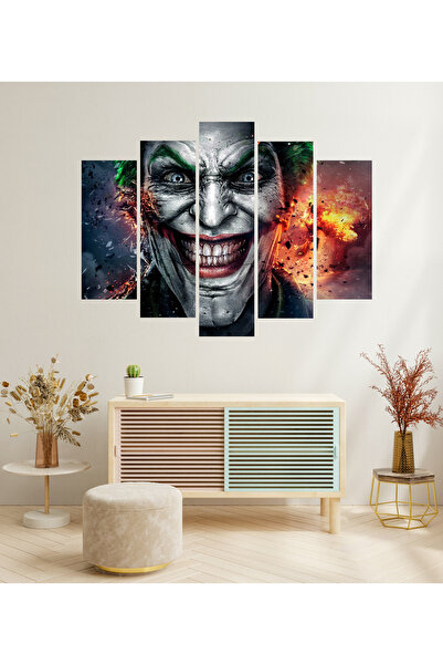 tablomaxtbx 5 Parça Joker Kötü Adam Süper Kahraman Batman Çocuk Dekoratif Oda...