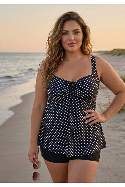 embody Swimsuit Tankini swimsuit with dress and briefs shorts 2 pieces polka ...