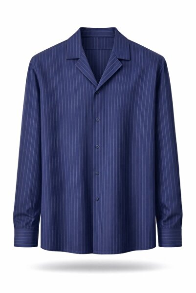 BASEL.CO Striped Apaş Burnt Viscose Shirt