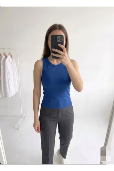 Azram Fashion قميص نسائي بدون أكمام