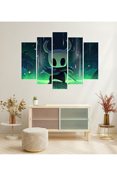 tablomaxtbx 5 Parça Hollow Knight Video Oyunu Temalı İndie Game Gaming Dekora...
