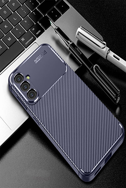 Nezih Case Samsung Galaxy A37 Uyumlu Kamera Korumalı Karbon Tasarım Koruyucu ...