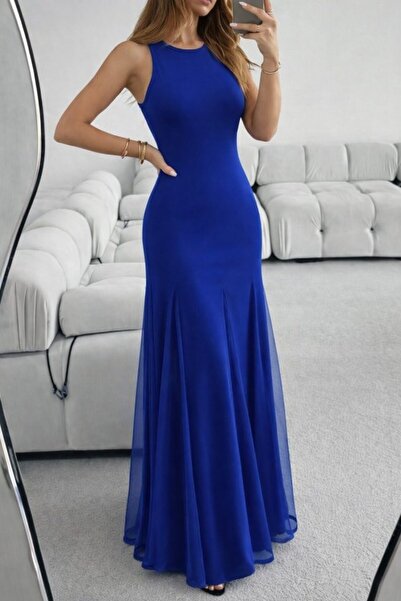 Wear Up Γυναικείο φόρεμα με λουράκια και λαιμόκοψη ποδηλάτου, με λεπτομέρεια ...