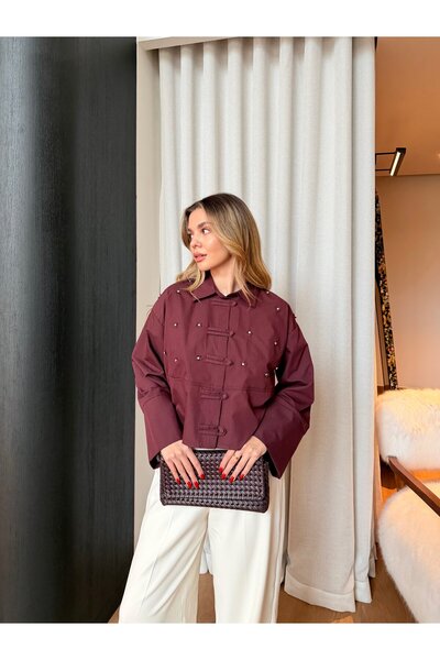 ESLİN COLLECTİON Kısa Çiçekli Gömlek