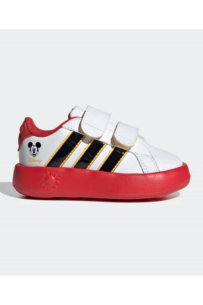 adidas حذاء ديزني ميكي ماوس ذو الكعب العالي - أبيض سحابي/أسود أساسي/قرمزي