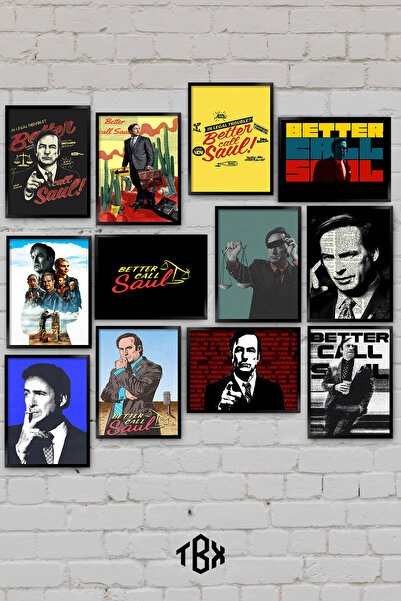 tablomaxtbx 12 Parça Better Call Saul Saul Goodman Hukuk Suç Dram Dizi Sinema...