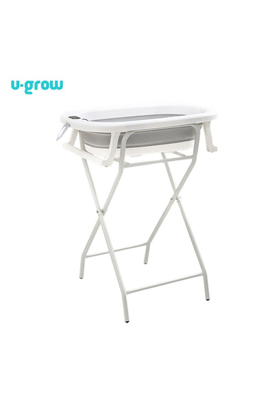 U-Grow Πτυσσόμενη μπανιέρα με μεταλλική βάση, περιλαμβάνεται θερμόμετρο