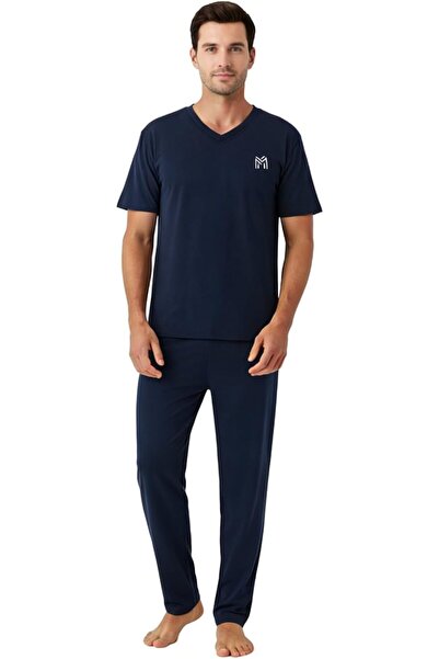 casme Mens Loungewear Sets Pajamas Set Soft Sleepwear Family Night Wear